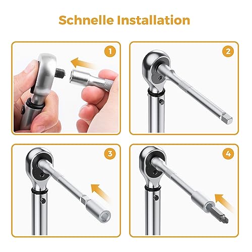 Drehmomentschlüssel Fahrrad 5-25 Nm, VIGRUE Drehmomentschlüssel 1/4 Zoll, ±4% Genauigkeit, Torque...