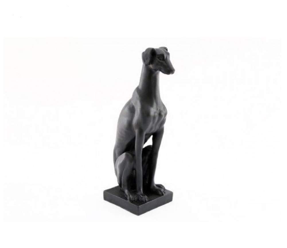 Sil Black Ornament/Figurine/Statue - Whippet (Dog/Canine/Pet) - Resin