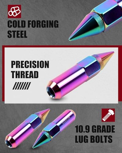Image of cciyu 20PCS M12x1.5 Lug Nuts for Acura for TL 1996-2008 | M12x1.5 Cap Spiked Extended Tuner for Acura MDX NSX TL TSX for Honda Accord Civic for Toyota Avalon Camry Corolla Hex 3 /4 inch