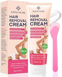 Intimate Hair Removal Cream for Women: Effective Painless Flawless Depilatory Cream for arms legs chest and Pubic Area - Suitable for All Skin Types 120ml