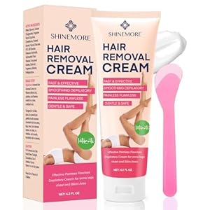 Intimate Hair Removal Cream for Women: Effective Painless Flawless Depilatory Cream for arms legs chest and Pubic Area – Suitable for All Skin Types 120ml