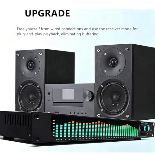 Buhelyc Audio Spectrum Analyzer RGB Audio Level Bar Display Analyzer Board 31 Bands Digital Equalizer Low/Mid/Treble Adjustment for Car, Studio, Home Entertainment miniatura 6
