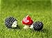 CJESLNA Miniature Garden Fairy Ornament Hedgehog & Mushroom Set
