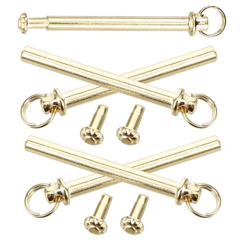 HAKIDZEL Kit de Reparación 5 Remaches Metálicos Sólidos para Eje de Abanico de Papel Plegable, Accesorios para Arreglar Ventiladores Portátiles de Mano