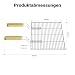 BBQ Grillrost eckig 54 x 34 cm mit Handgriffen für Gas- & Kugelgrill