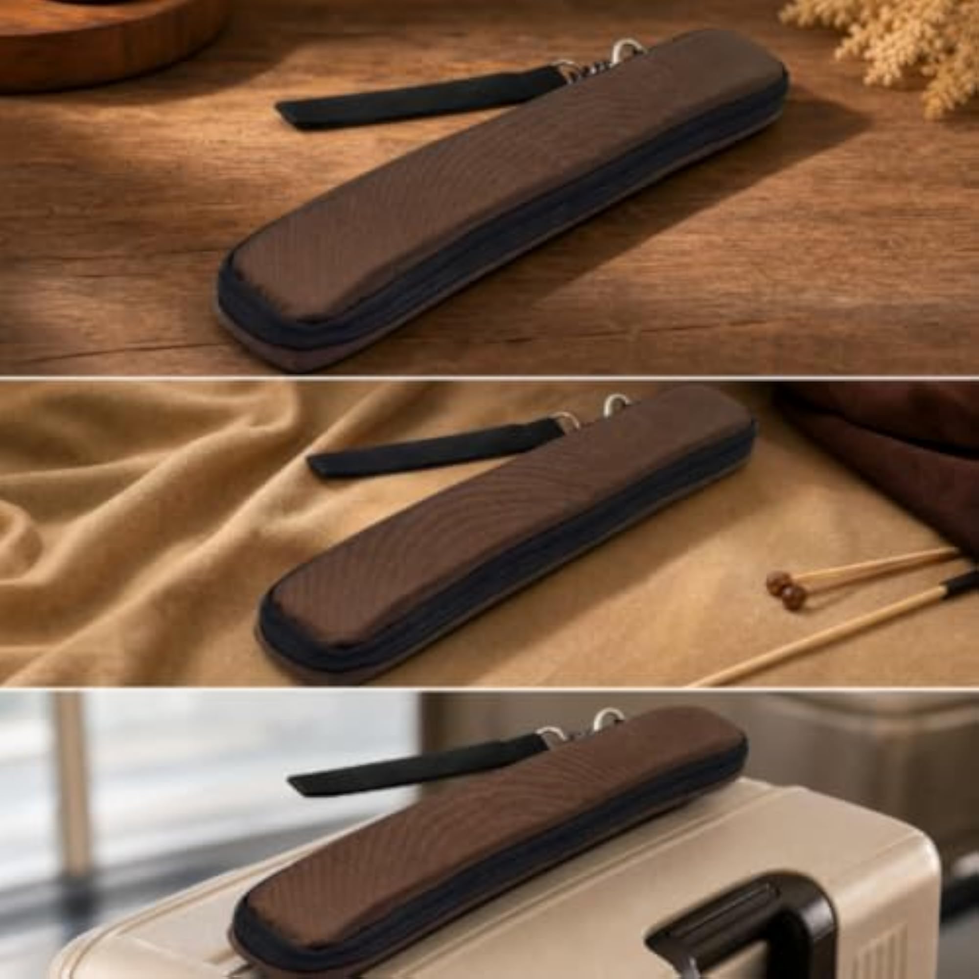 Compact Baton Bag with Detachable Hand Strap