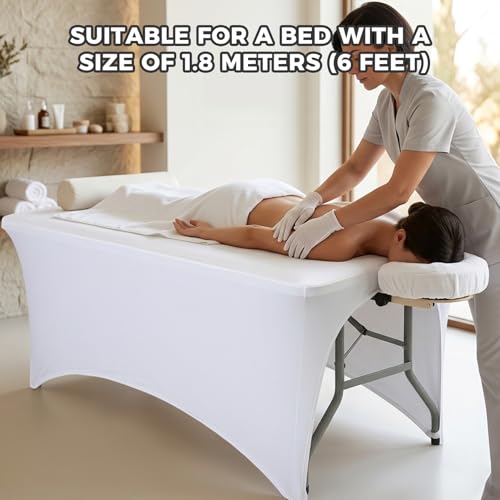 Housse de lit de massage anti-taches pour soins du visage