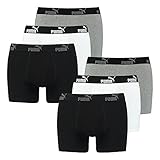 PUMA Herren Unterhosen Shorts Promo Boxer 6er Pack, Wäschegröße:S, Artikel:-004 Black Combo
