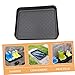 HOMSFOU 3pcs Multi-Function Shoes Boot Tray Set Waterproof Shoe Storage Mat for Indoor Use Potted Plant Plate and Car Trunk Sundries Organizer
