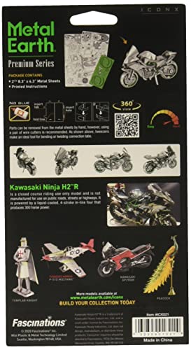 Metal Earth Premium Series Kawasaki Ninja Motorcycle 3D Metal Model Kit Fascinations #TOP1