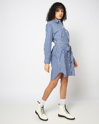 Image of Gap Women Cotton Shirt Mini Casual Dress