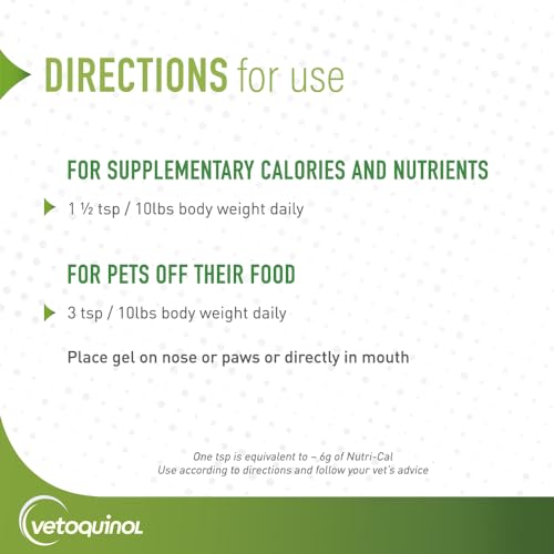 Vetoquinol Nutri-Cal 4.25 Oz - High Calorie Supplement for Cats and Dogs - Pack of 2