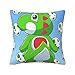 Federa per cuscino Yoshi 18 x 18 pollici moderna federa decorativa quadrata per divano letto auto soggiorno