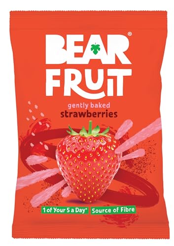 BEAR FRUIT Mango, Pineapple & Strawberry Variety Pack - Tropical Mixed Case - Gently Baked Fruit - Healthy - Vegan - 14 x 35 g - Image 4