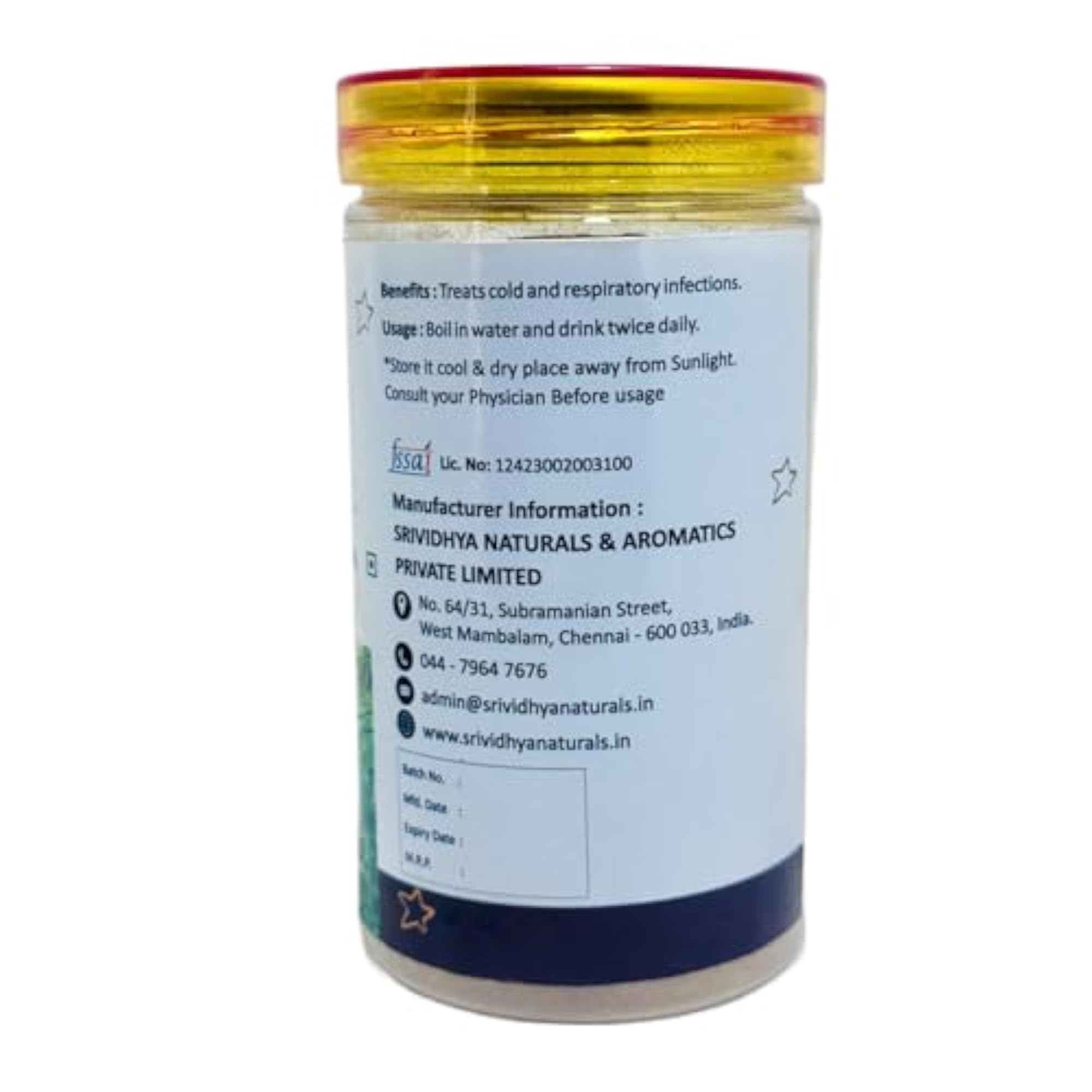 Spice Mixture for Health, Natural Ayurvedic Blend