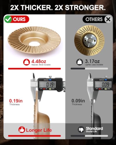 Image of 4 PCS Angle Grinder Wood Carving Disc Set Flat Grinding Polishing Wheel Pad