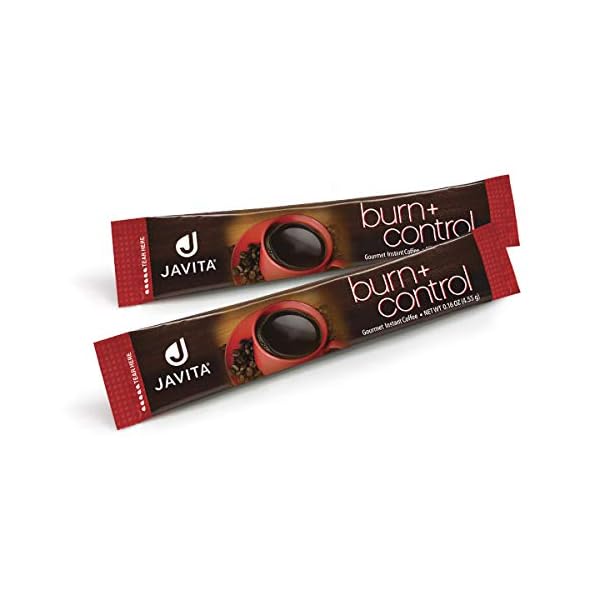 Javita Burn + Control Instant Coffee - Weight Management Herbs, Contains Garcinia Cambogia & Yerba Mate, Slimming Coffee with Help of Exercise, Keto Coffee, Dieters Drink, 24 (4.55g) Sticks