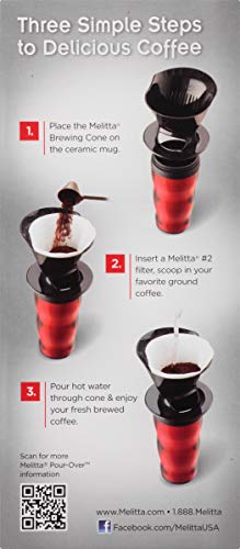 Melitta Single Cup Pour-Over Coffee Brewer With Travel Mug, Black (Pack Of 2) #TOP2