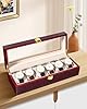 Watch Display Storage Box Jewelry Collection Case Organiser Holder for Men Wooden #1