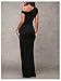Verdusa Women's Off The Shoulder Wedding Guest Dress Asymmetrical Ruched Sleeveless Maxi Dresses Black Small