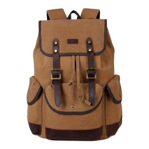 Baosha Real Leather 15.6 inch Laptop Backpack