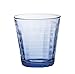 DURALEX - Confezione da 4 Bicchieri Tumbler impilabili, 22 cl, Colore: Trasparente/Blu Marino