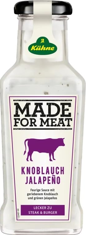 Kühne Made for Meat Knoblauch Jalapeno, 235ml