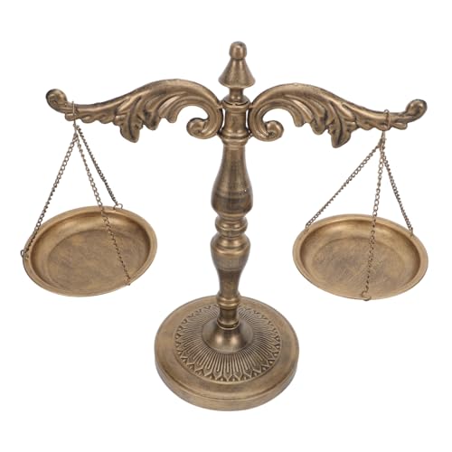 Miglioramento della cultura in ufficio: questa scultura a forma di bilancia funge anche da decorazione da scrivania, stimolando l'ispirazione e incoraggiando un'atmosfera d'ufficio raffinata, decorazione a forma di bilancia, ornamento per avvocati
