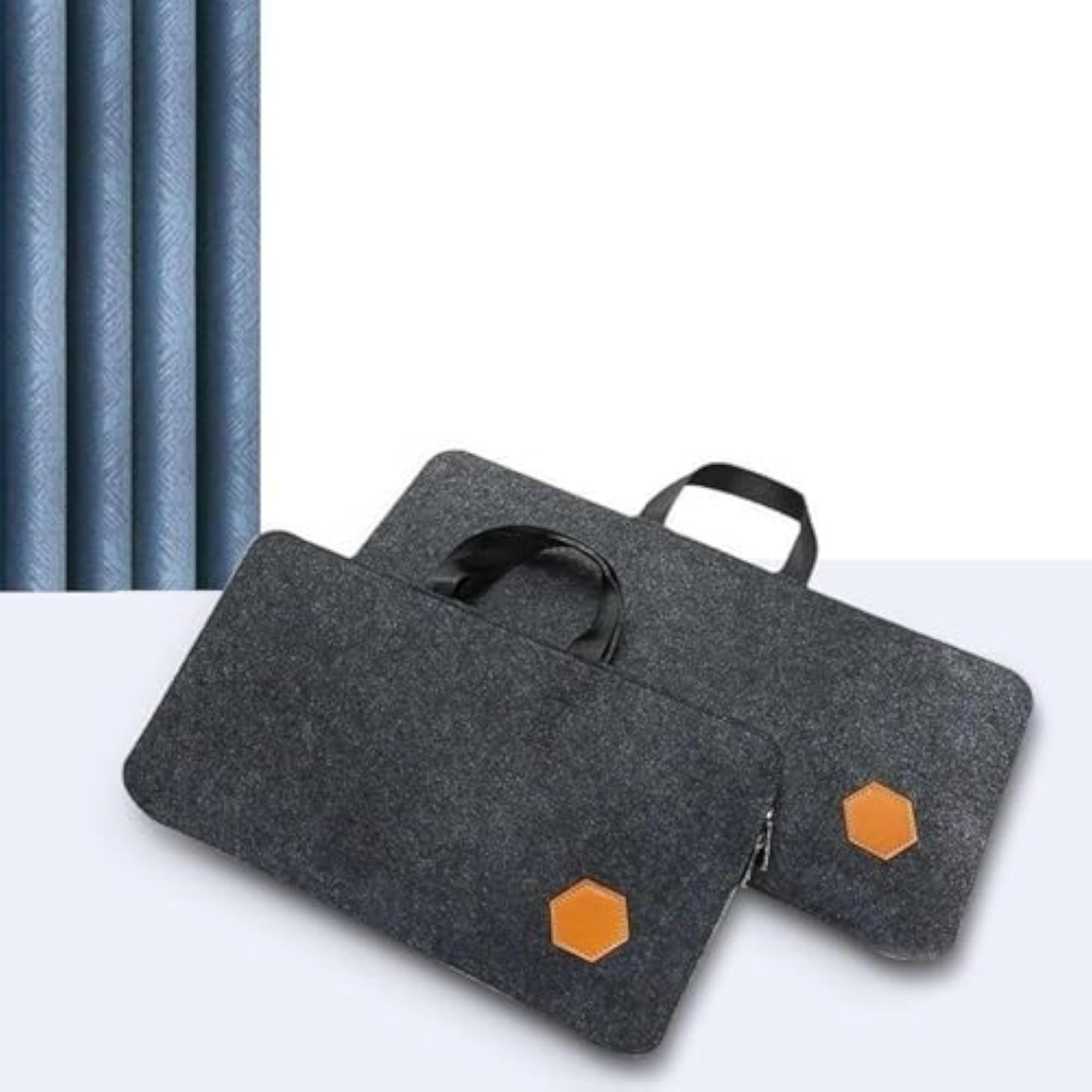 Felt Keyboard Storage Bag Mobile Office with Zipper