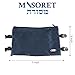 MASORET Thermal Tefillin Bag Set - Compact Plastic Insulated TIK-Taf Tefillin Protective Container Made in Israel, 6x9 Inches (Dark Blue)
