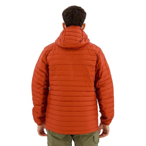 Columbia Men's Silver Falls Hooded Jacket, Hooded Puffer Jacket, Warp Red, Size L - Image 2