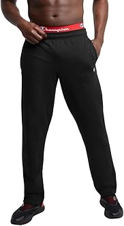 Champion Men's Sweatpants, Fleece, Open-bottom Sweatpants for Men (Reg. Or Big & Tall)