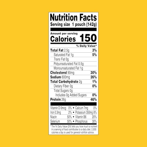 Image of StarKist Premium White Chicken, 5oz Pouch, 1-Pack | 26g Protein Per Serving, Fully Cooked White Meat, Gluten Free, Soy Free, No Draining, Ready to Eat for Salad and Sandwiches