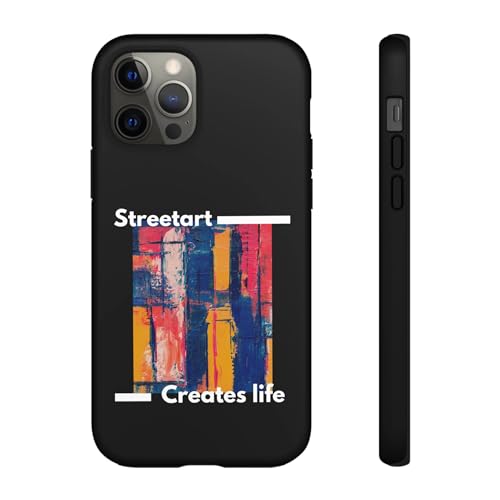 Coque rigide iPhone 12 Pro Street Art mate anti-rayures et antichoc au quotidien