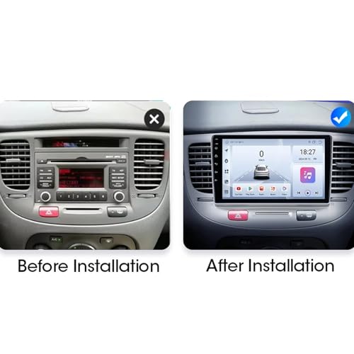 Pantalla de Coche para solucionar la falta de mapas y llamadas en tu Kia Rio 2 de 2005 2