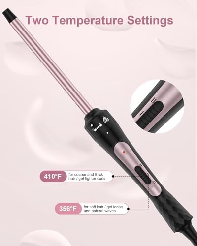 3/8 Inch Curling Iron — side view showing full product dimensions