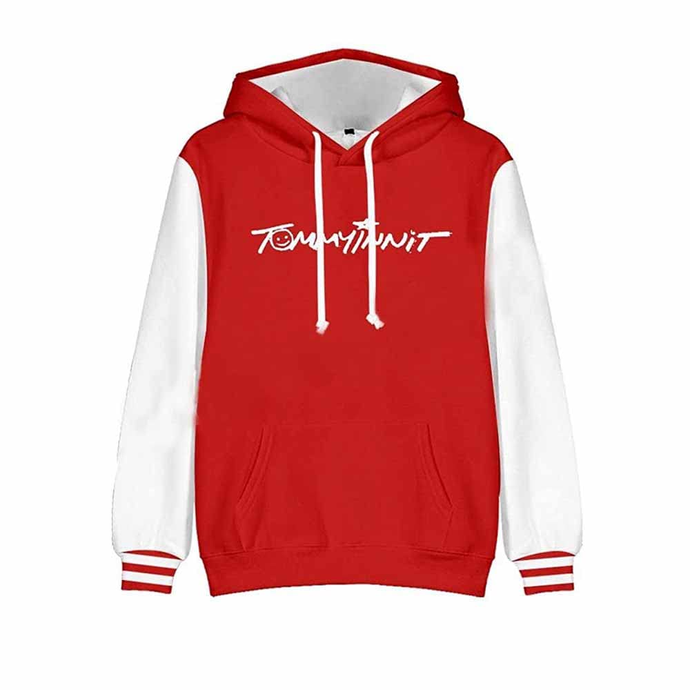 WYAMXJTommyInnit Merch Baseball Hoodie Sweatshirt Pullover 3D Clothes for Men and Women