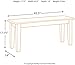 Signature Design by Ashley Berringer 17.5 Inch Rustic Traditional Dining Bench, Brown