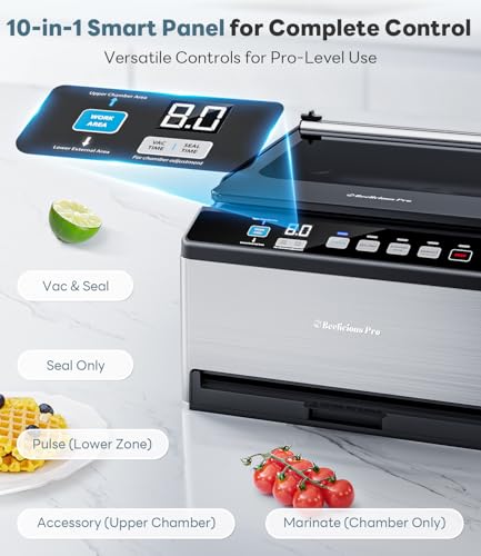 Image of DualCore CVS101 Chamber Vacuum Sealer for Liquids & Sous Vide, 6L Dual Vacuum Zones & Extra-Wide Bag Clamp, 230W Dual-Core Dry Pump x4, Commercial-Grade Food Packaging Machine for Home Use
