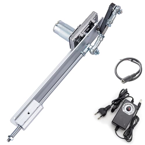TAZZOR Attuatore lineare DC 12 V, attuatore lineare 90 giri/min, motore alternativo fai da te, 2-8 cm, con regolatore di velocità