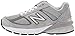 New Balance Women's Made in US 990 V5 Sneaker, Grey/Castlerock, 8.5 W US