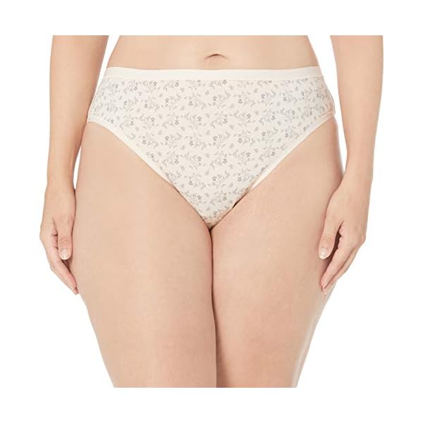 Amazon Essentials Women's Cotton Bikini Brief Underwear (Available in Plus Size), Pack of 6, Multicolor/Dots/Floral/Stripe, 3X
