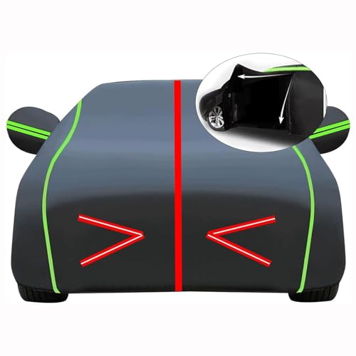 Waterproof Car Cover Compatible with Toyota Tazz 1889-2024 Outdoor Car Covers All Weather Weatherproof,Breathable Large Car Cover,with Zipper,Custom Full Car Covers,Suitable for Outdoor Use(08,Thin)