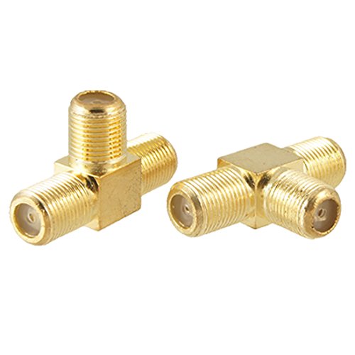 uxcell 2pcs F hembra a 2x F hembra adaptador conector divisor miniatura 1