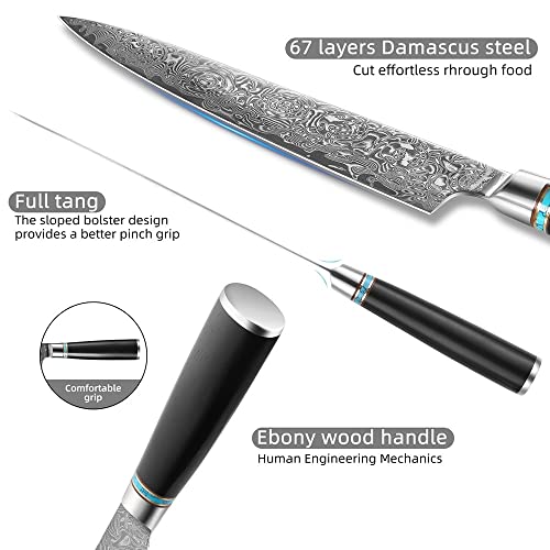 Set Cuchillos Cocina 7 Piezas Acero Damascus miniatura 3