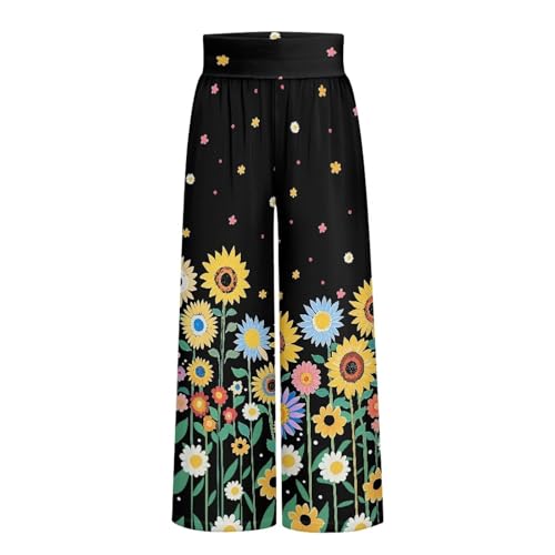 Women's Stretchy Wide Leg Flowy Palazzo Lounge Pants Casual Comfy High Waist Pants Beach Travel Vacation Outfits2