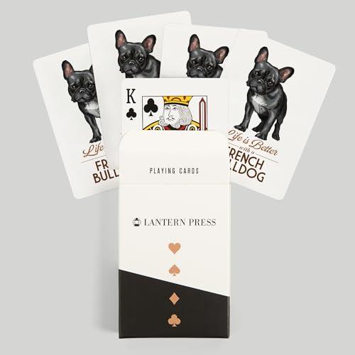 Baraja Póker French Bulldog 52 Cartas Tamaño Poker miniatura 6