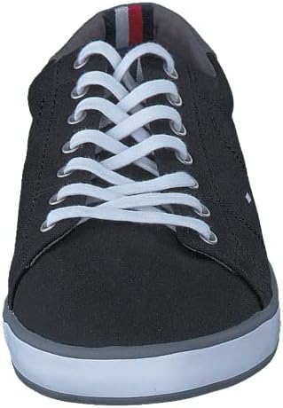 Tommy Hilfiger Men's Flag Canvas Trainers, Black, 14 US | Image 3