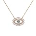 Turkish Evil Eye Necklace Cats Eye Gold Plated Faith Protection Lucky Jewelry for Women and Girls Party Special Days(Evil Eye Necklace)