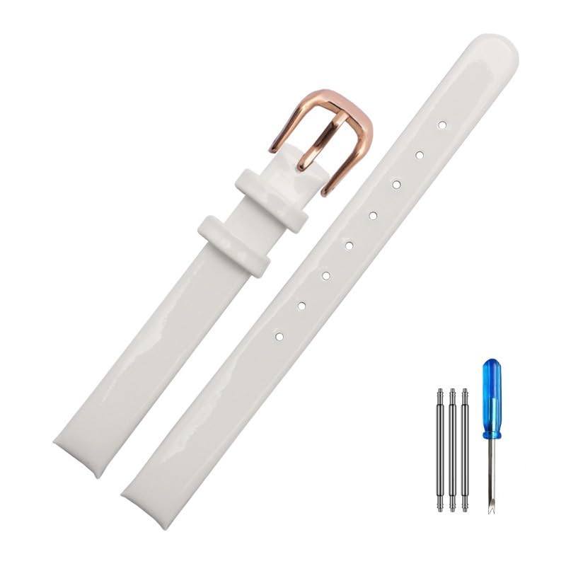 Bracelet en cuir véritable courbé pour montres CK K431 K43232 K43235